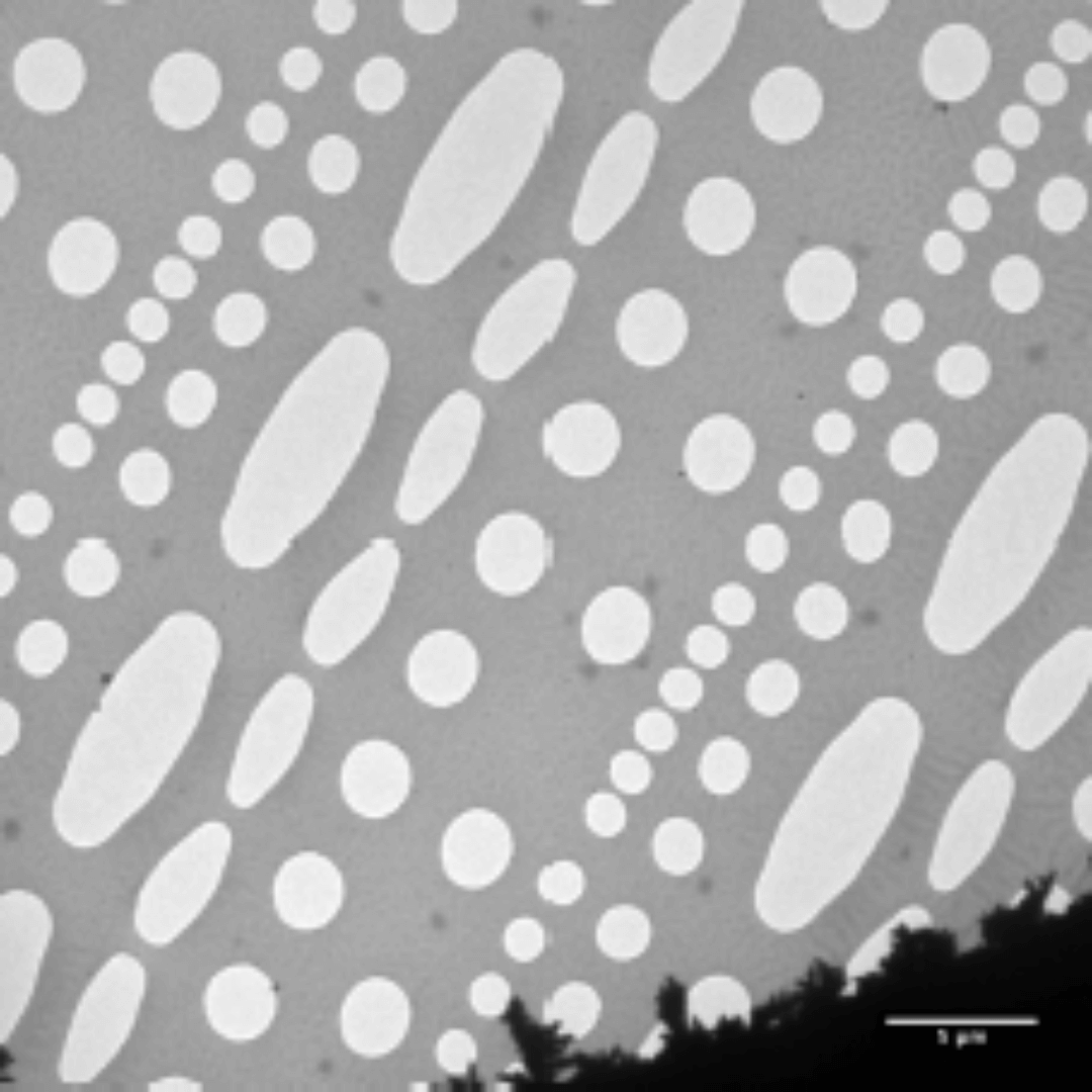 Dettaglio del film micro-lavorato e del bordo di rame della maglia decorato di dendriti di argento